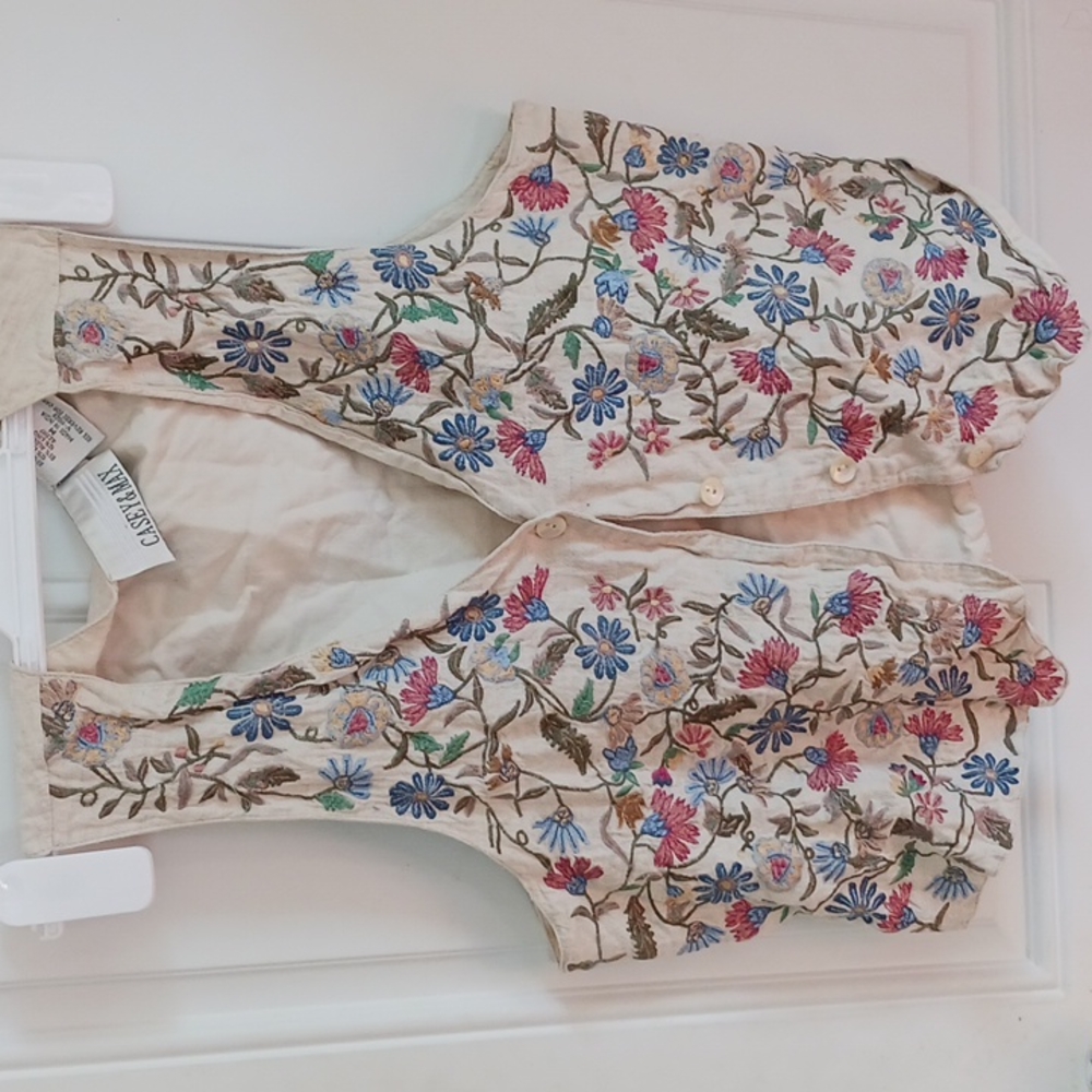 Vintage embroidered vest